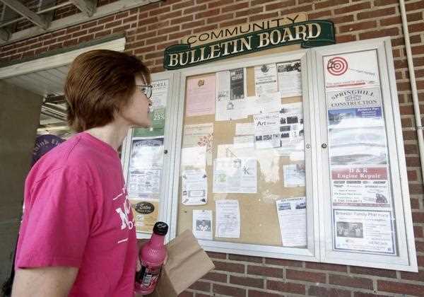 Grocery Store Bulletin Board